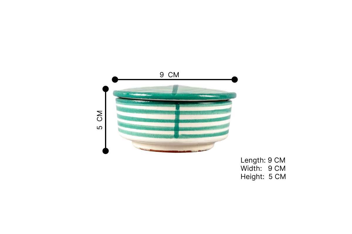 1_Medina linear Sea Green Bowl with lid Small 1 mesure