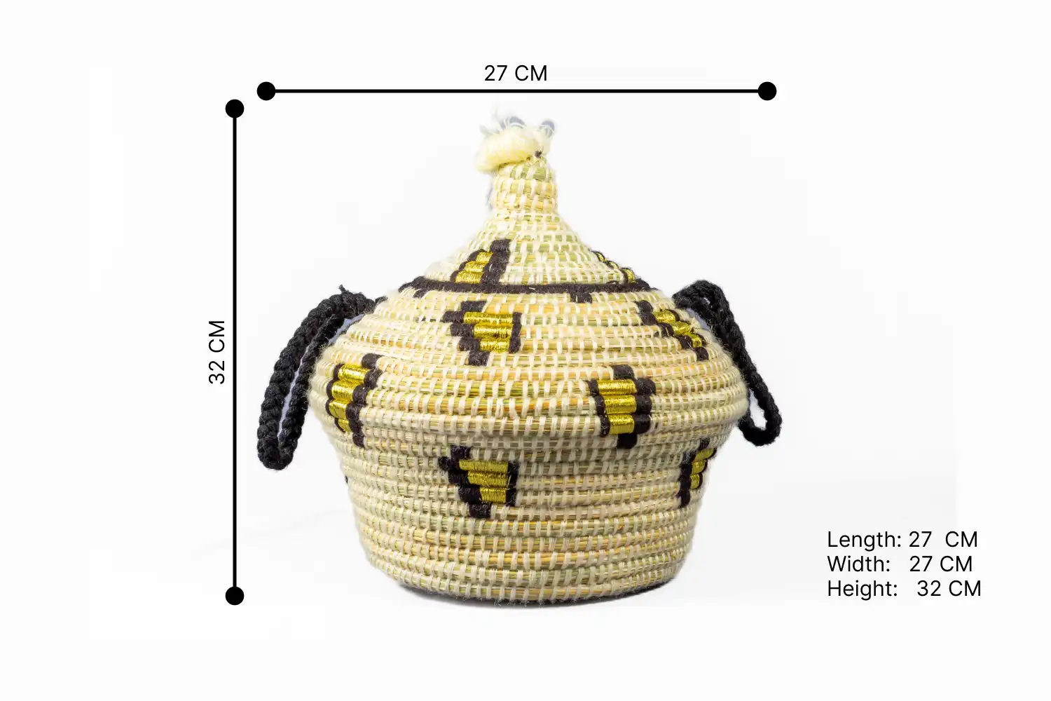 6_basketery001_Beige Nomad_s Nest Gedra with black handles Medium 1
