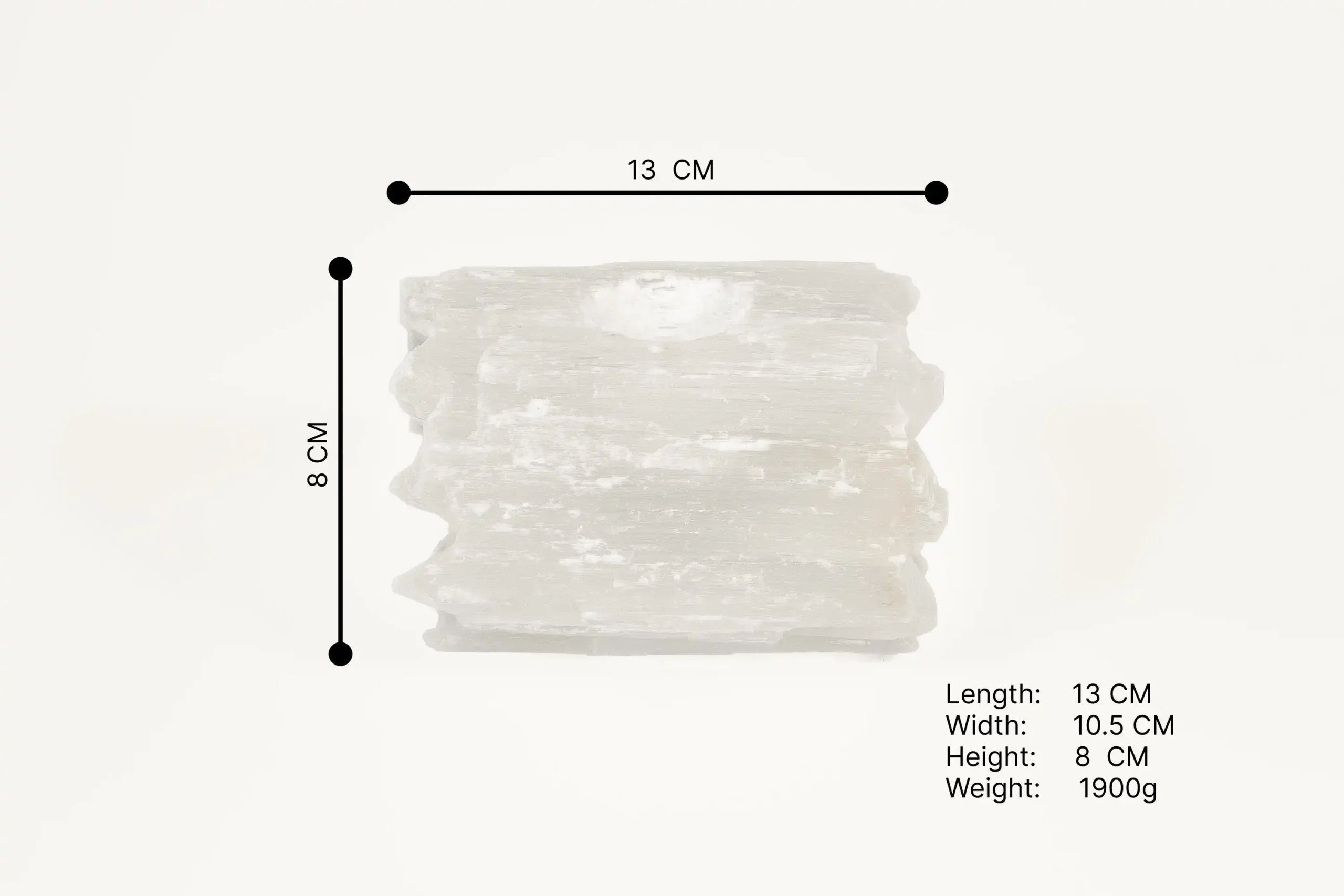 White Selenite Spiky Side Tealight holder S