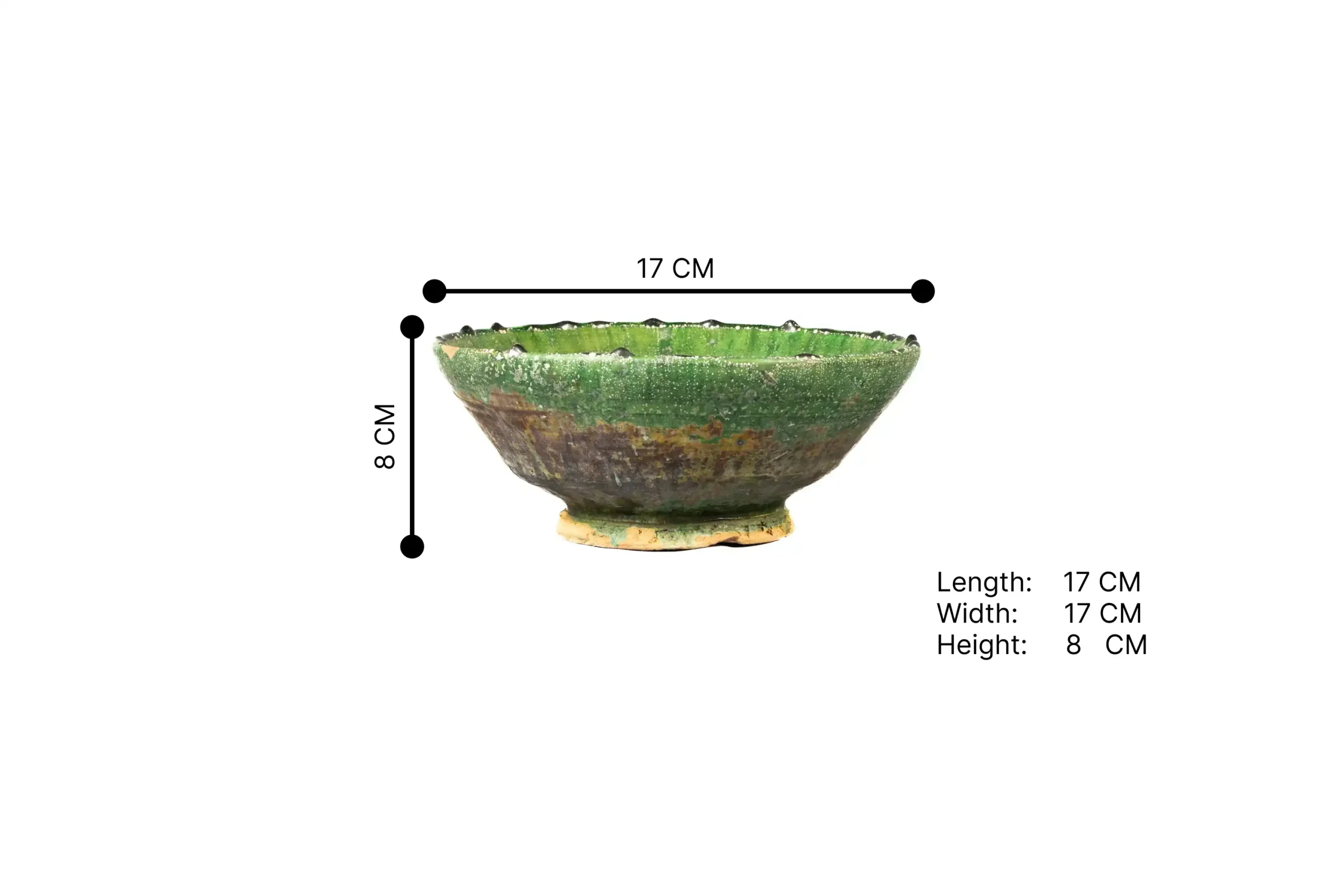65-Tamgroute Pottery Touareg Bowl M