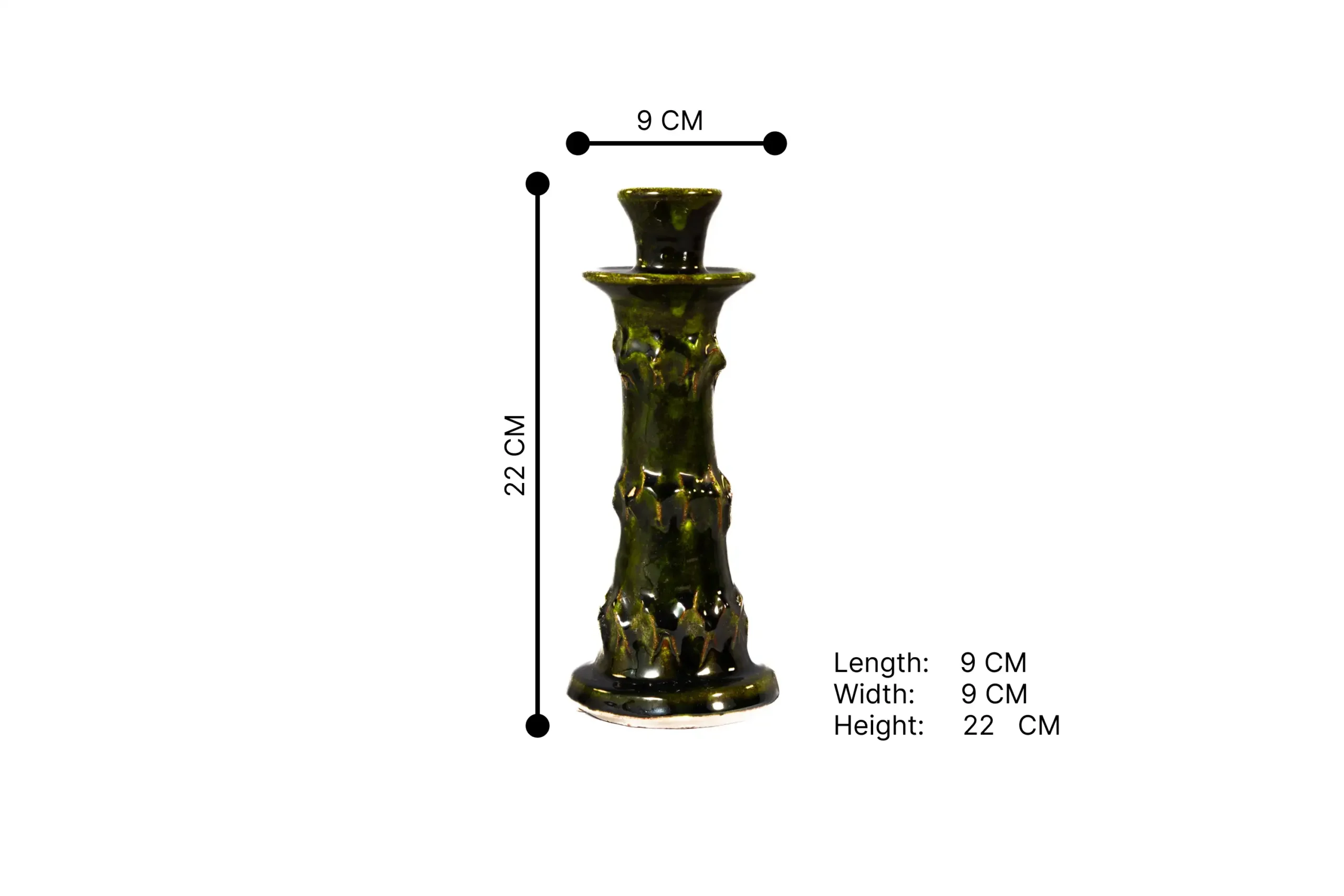 66-Tamgroute Pottery modern Candles holder M