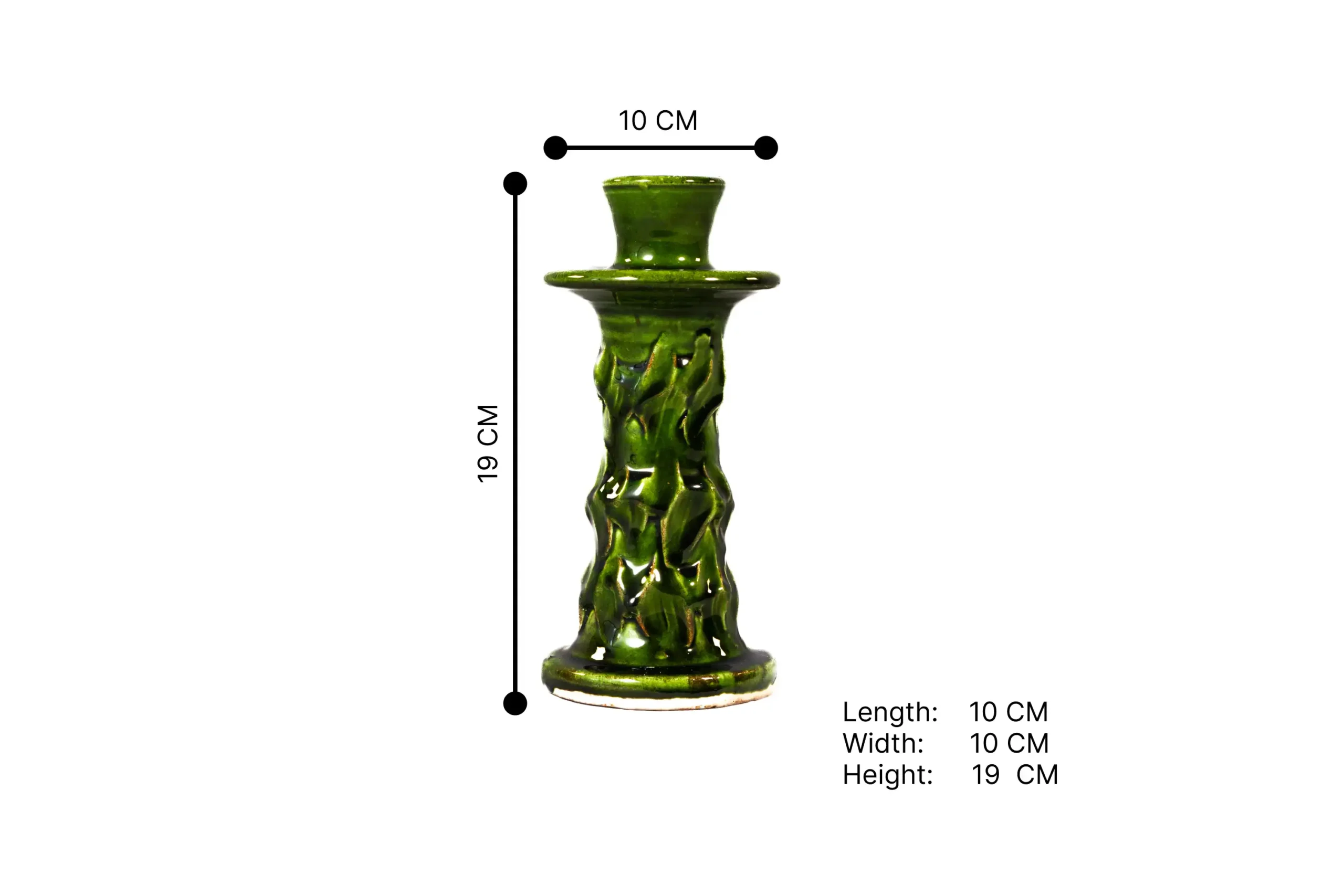 66-Tamgroute Pottery modern Candles holder S(1)
