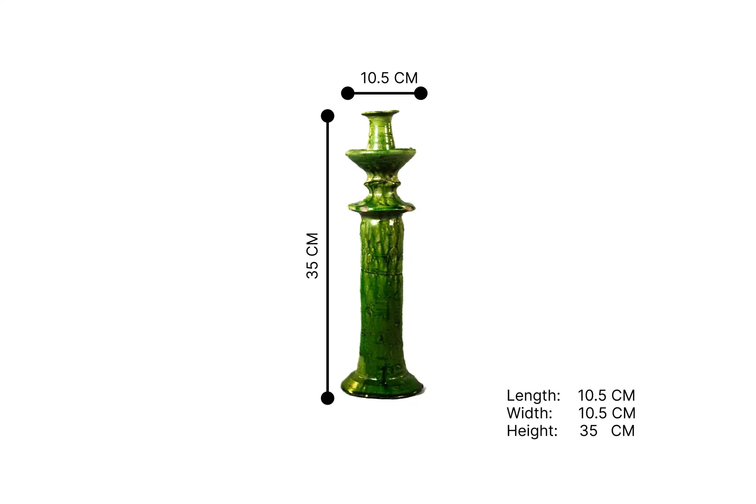 69-Tamgroute Pottery Candle holder L-2