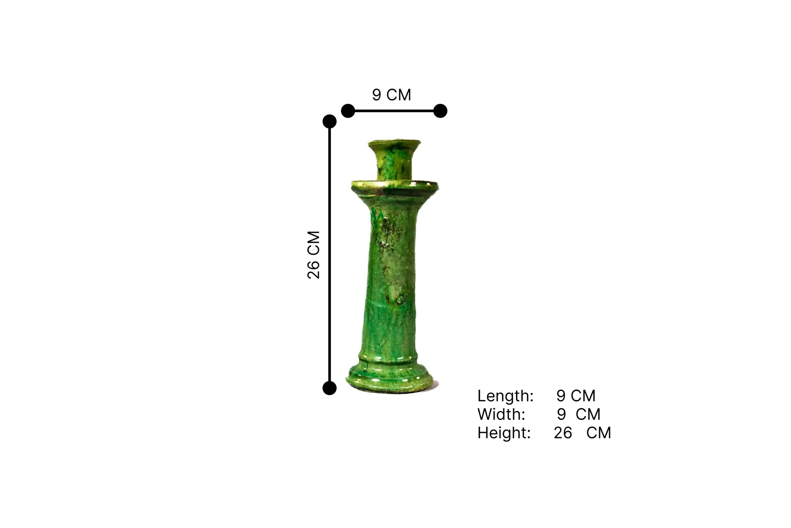 69-Tamgroute Pottery Candle holder M-2