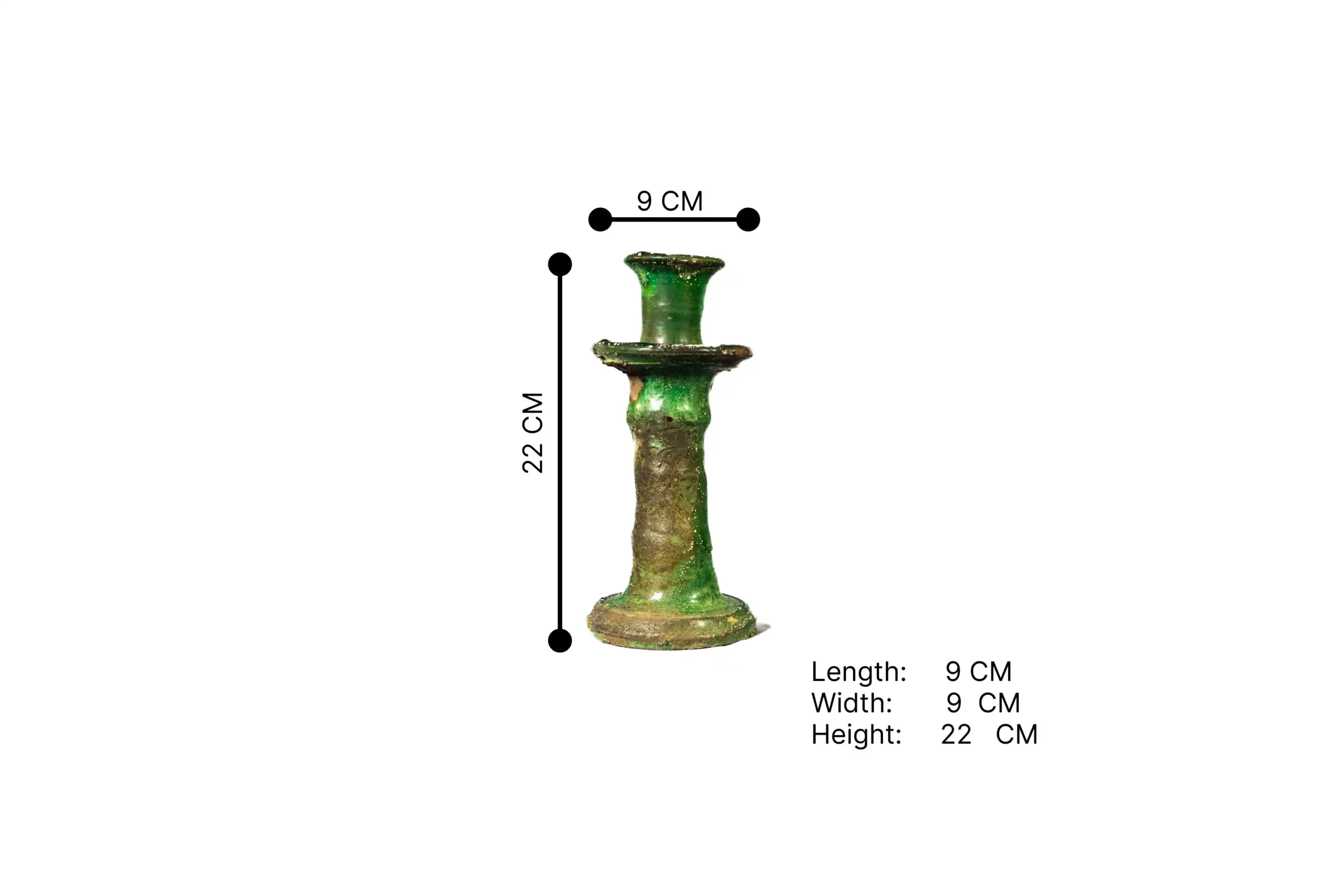 69-Tamgroute Pottery Candle holder S-1(1)