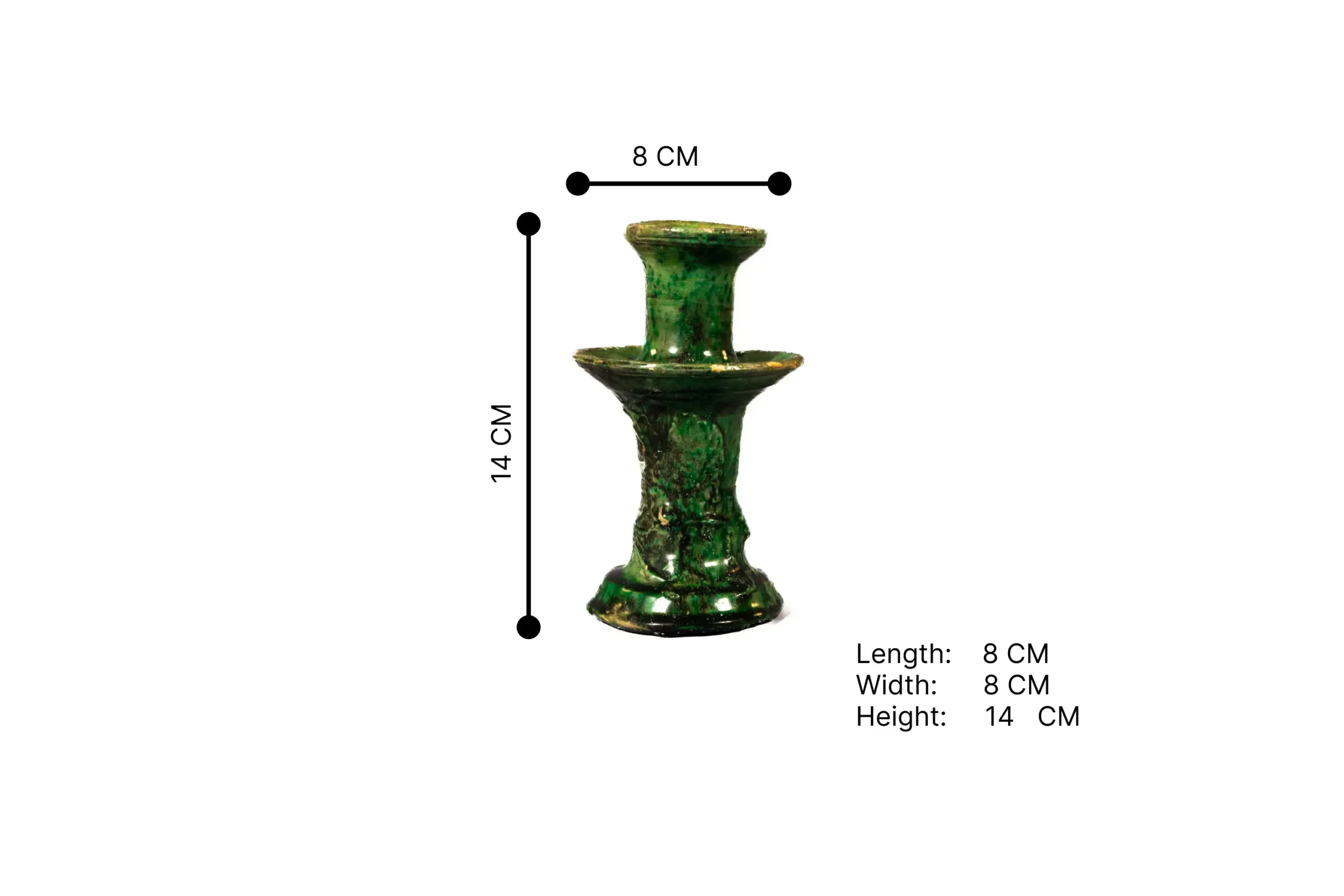 69-Tamgroute Pottery Candle holder XS-1