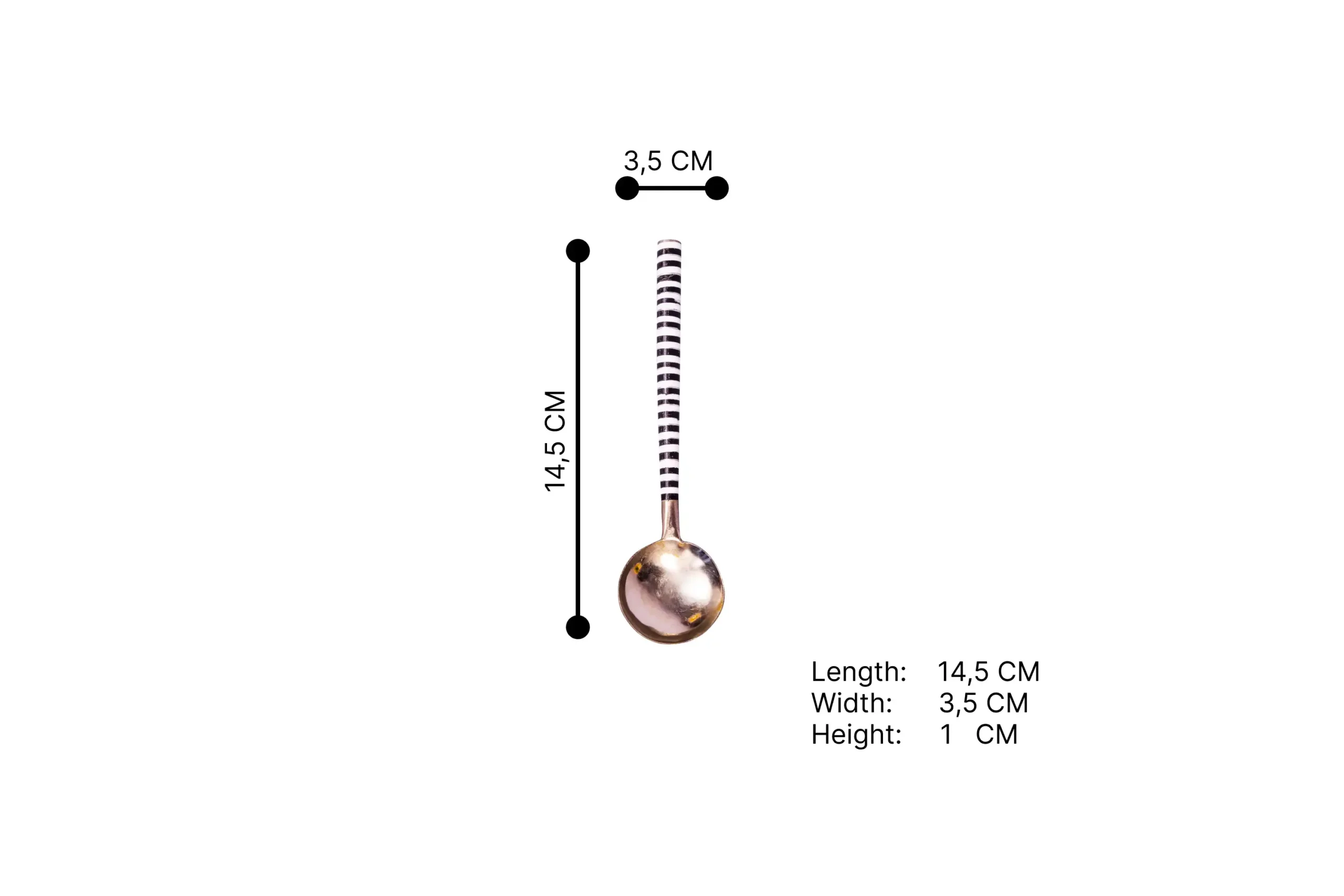 118-Metal Zebra Spoon (6) ST