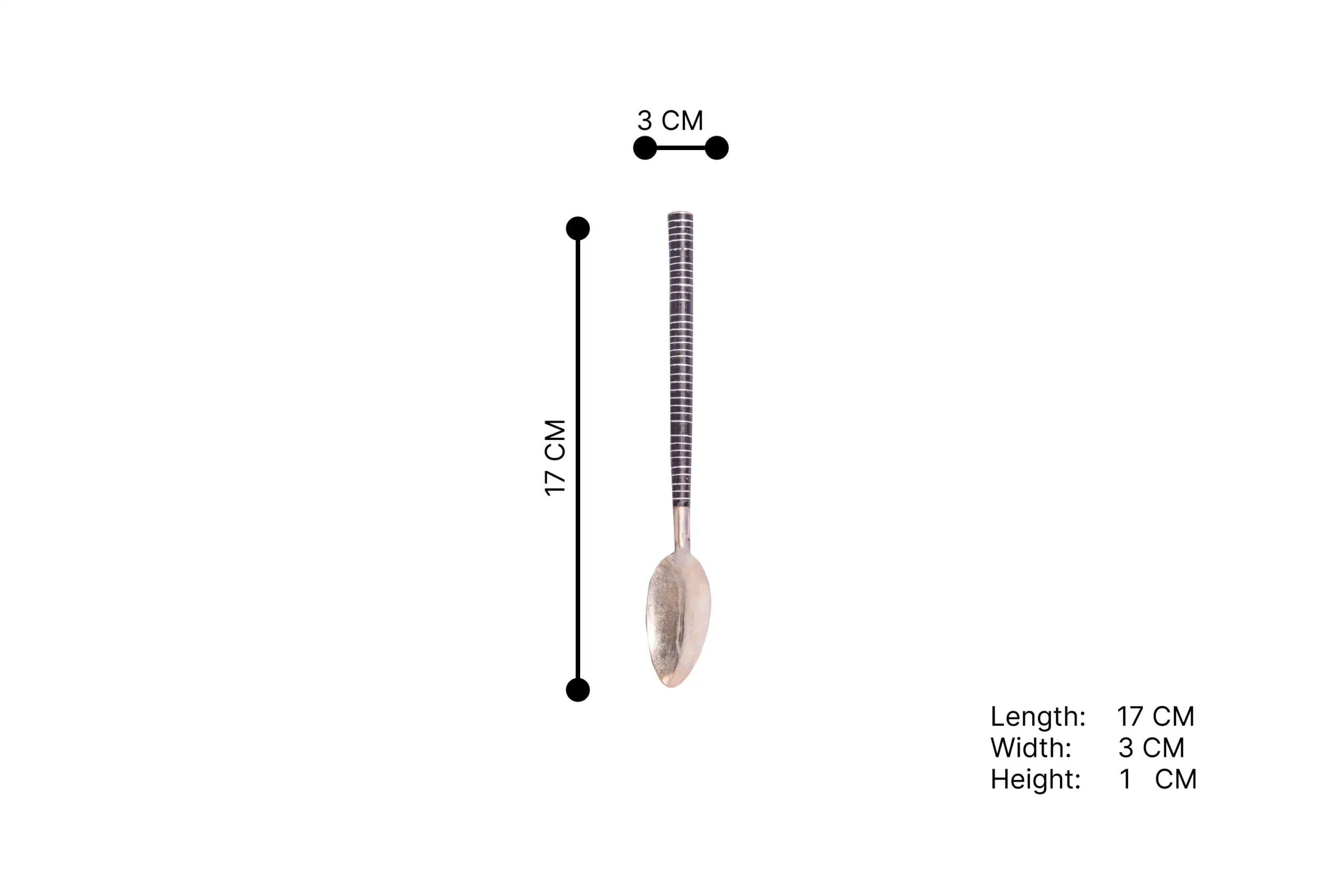 121-Metal Ethereal Stripe Spoon (2) ST