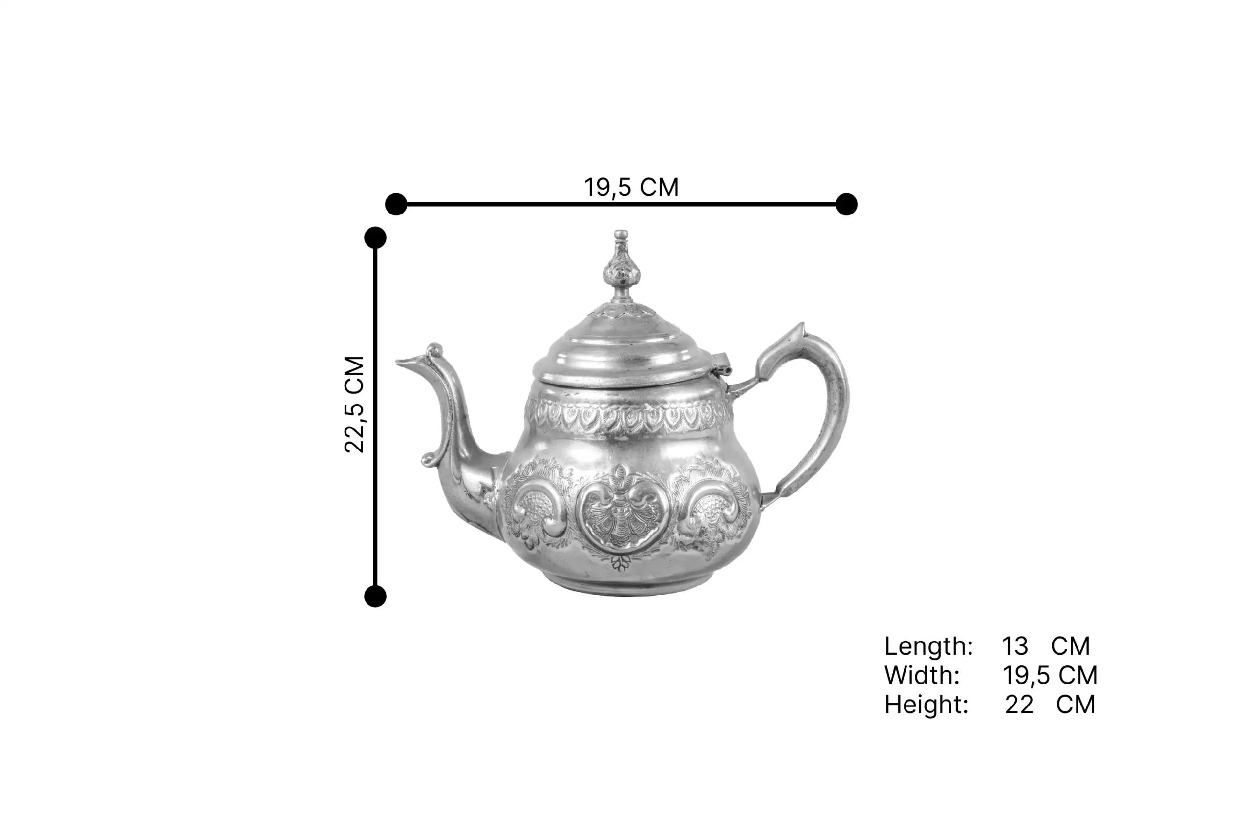 Nomad_s caravan silver teapot