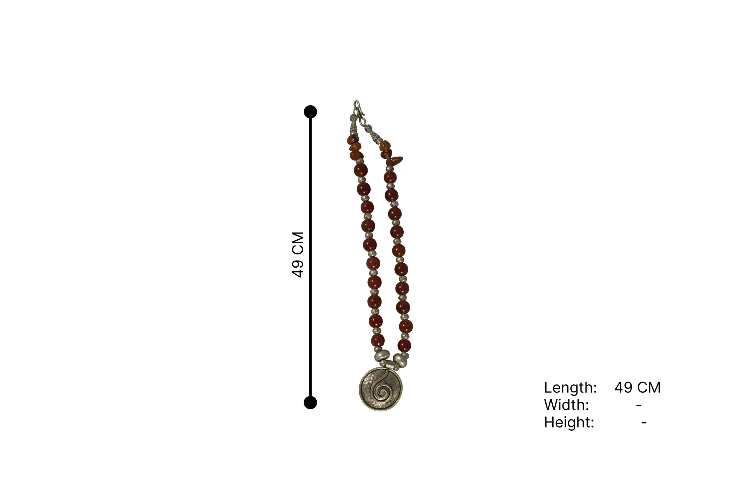 123-Silver Copal Necklace (1) ST