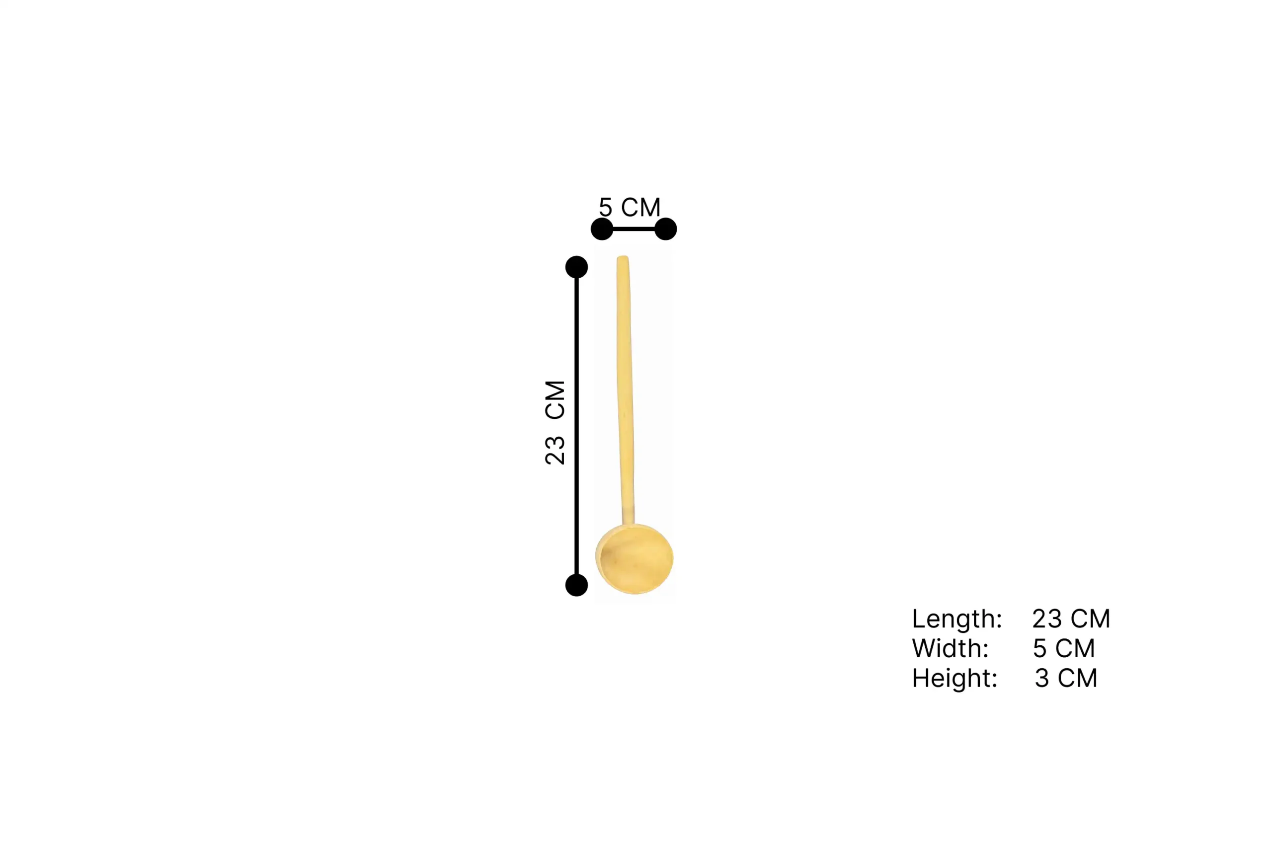 128-Moroccan Soup Wooden Spoon (2) ST