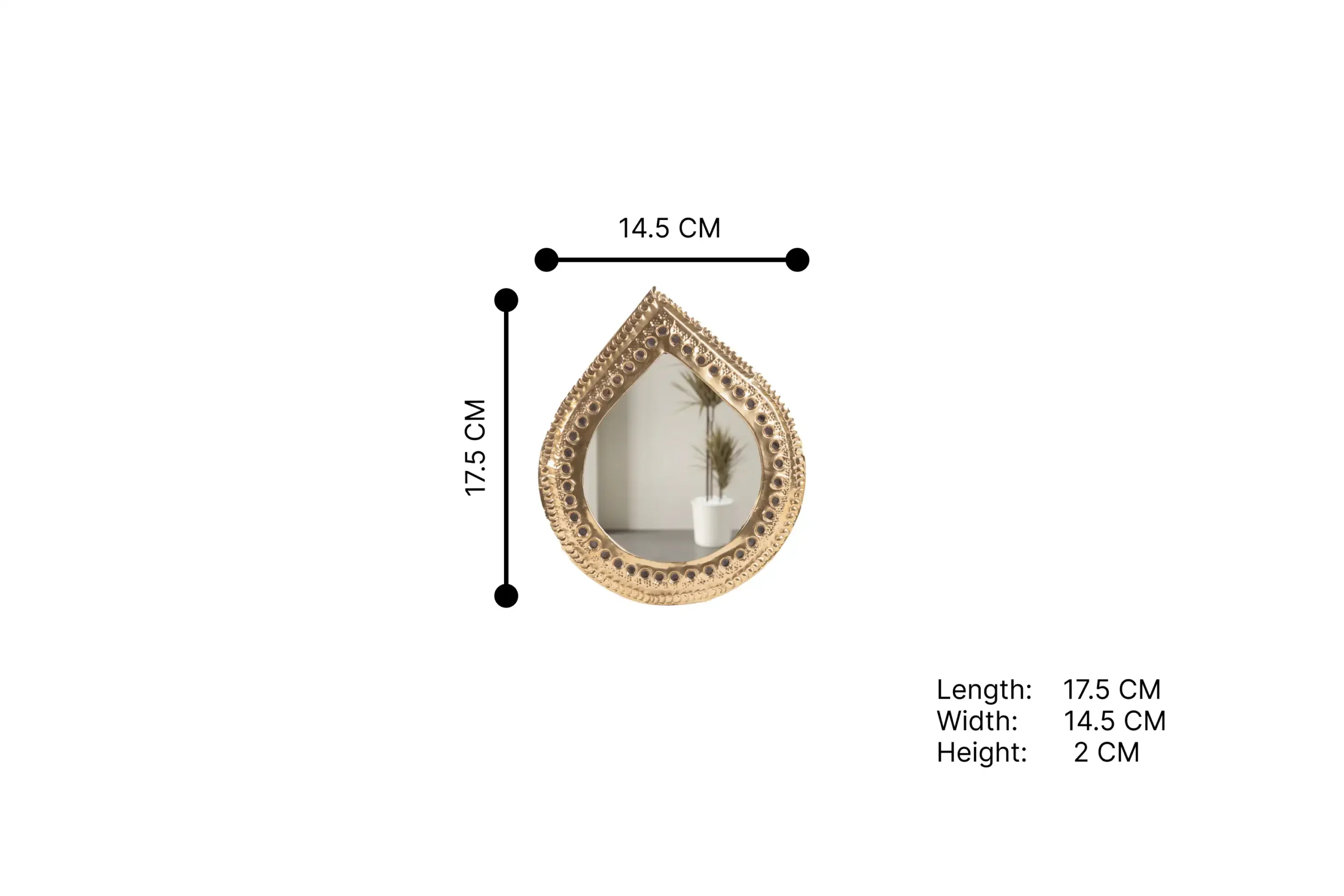 111-Water Drop Shaped mirror ST(1)