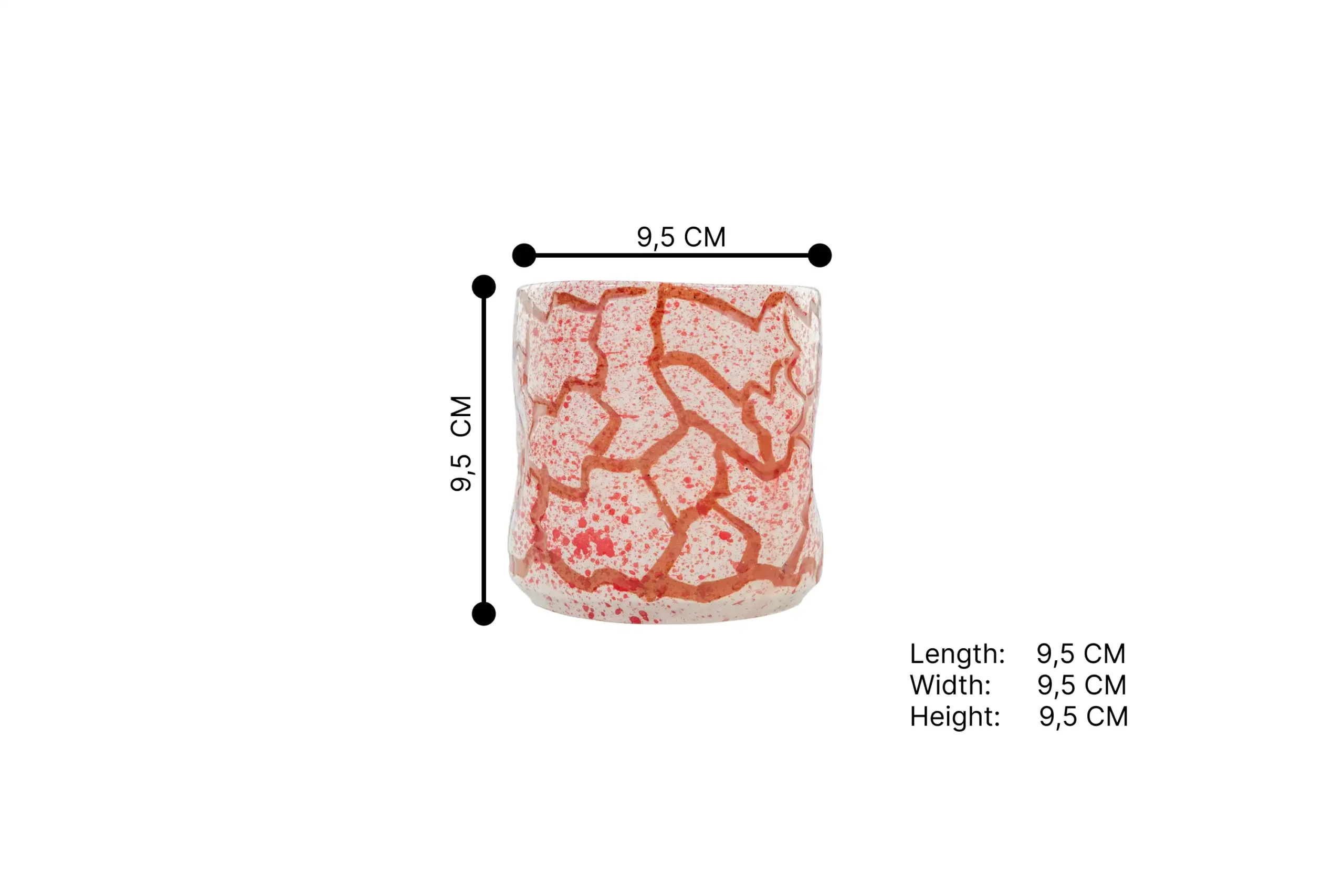 175-White Veiny Cup ST(6)