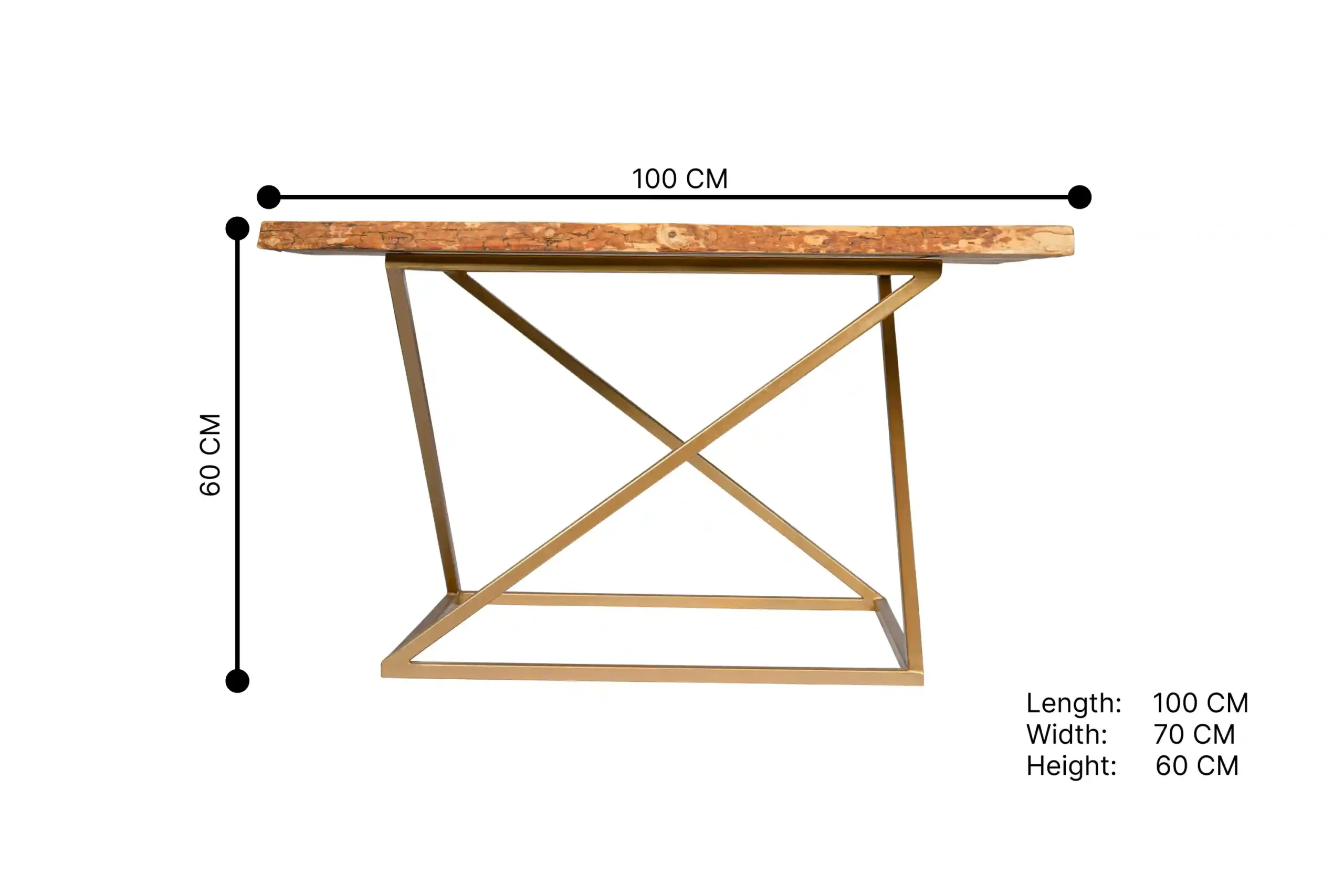 185-Selenite river wooden table ST (6)