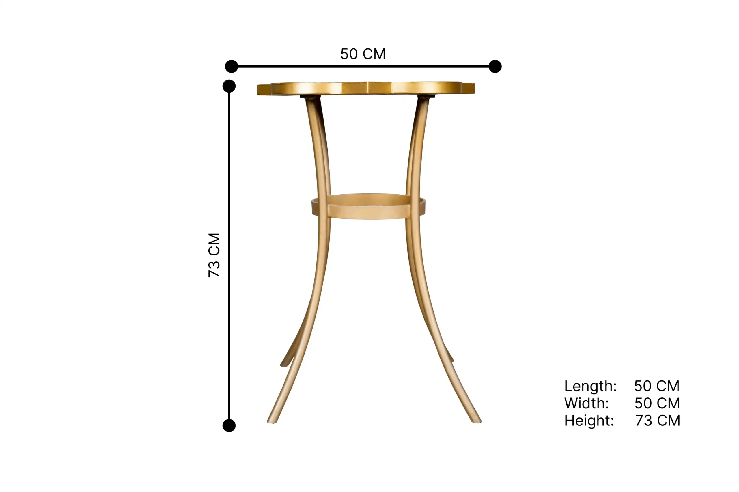 201- Pink Flower Zellige Table ST