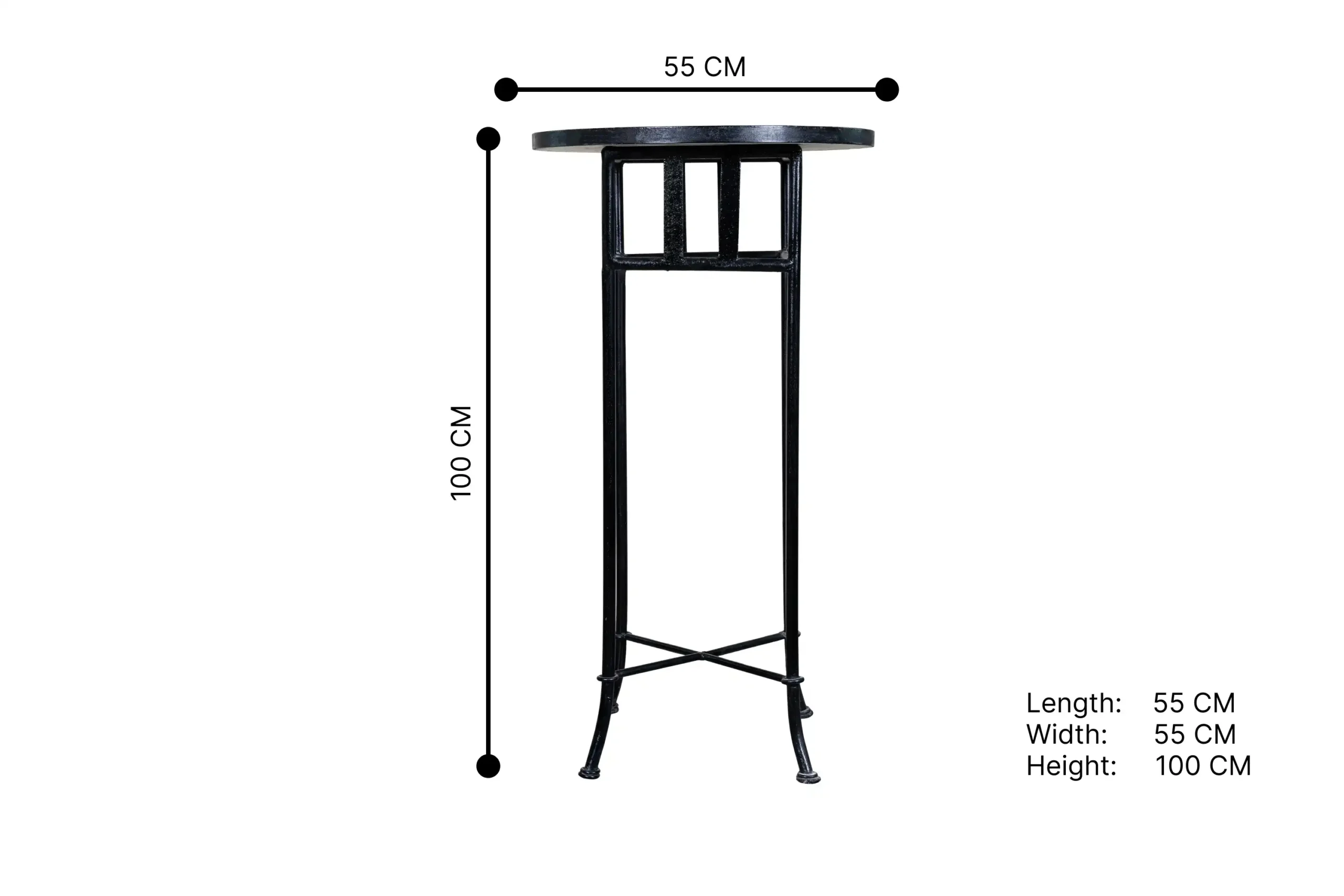 219- Golden Zellige Round Table ST